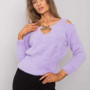 Purple cutout sweater Leandre RUE PARIS