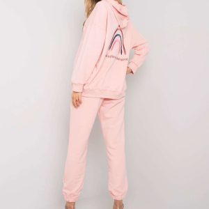 Light pink tracksuit set with Ailani pants