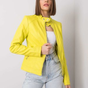 Ellie Lemon Faux Leather Jacket