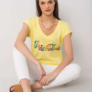 Yellow T-shirt with Hollis print