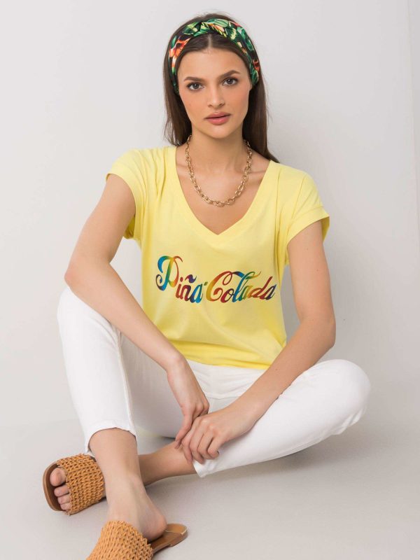 Yellow T-shirt with Hollis print