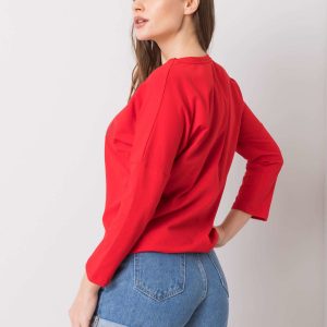 Gladys red blouse