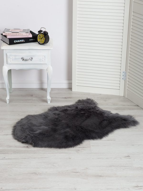 Dark Grey Shaggy Rug