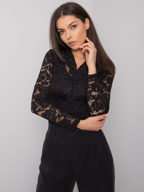 Black Elegant Lace Blouse Lancaster OCH BELLA