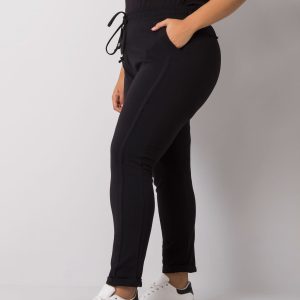 Alva Black Plus Size Sweatpants