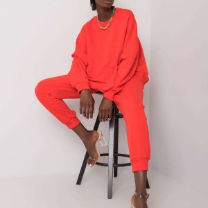 Red sweatsuit set Amandine