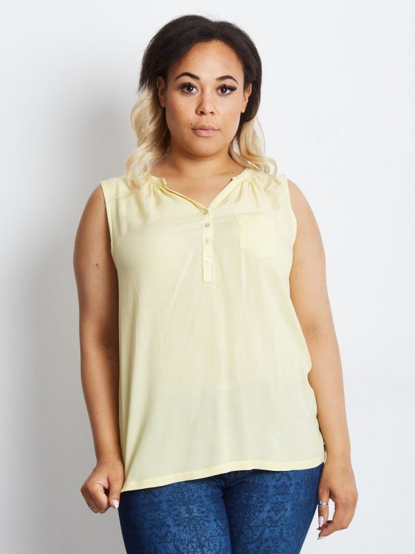 Yellow blouse PLUS SIZE Impeccable