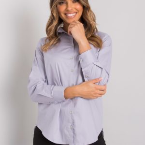 Light purple women's classic shirt Novarra RUE PARIS