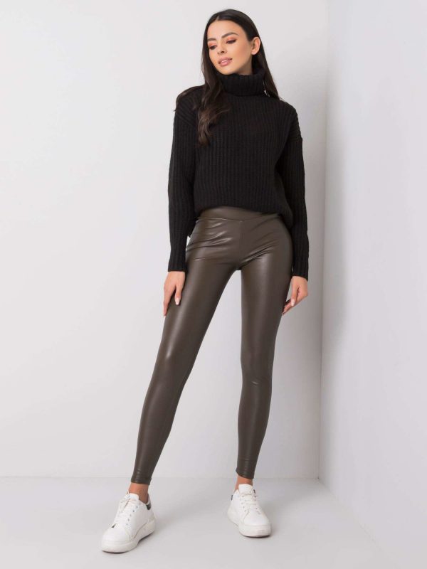 Dark khaki Briana Leggings RUE PARIS