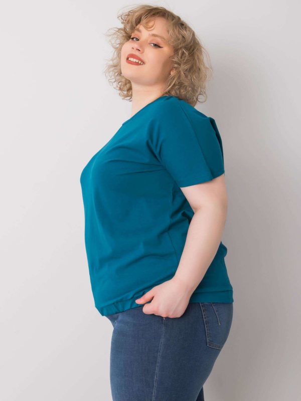 Sea plus size blouse with Addyson ribbed