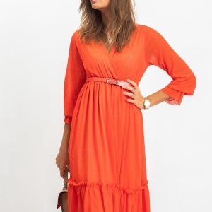 RUE PARIS Coral Dress Boom