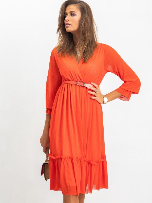 RUE PARIS Coral Dress Boom