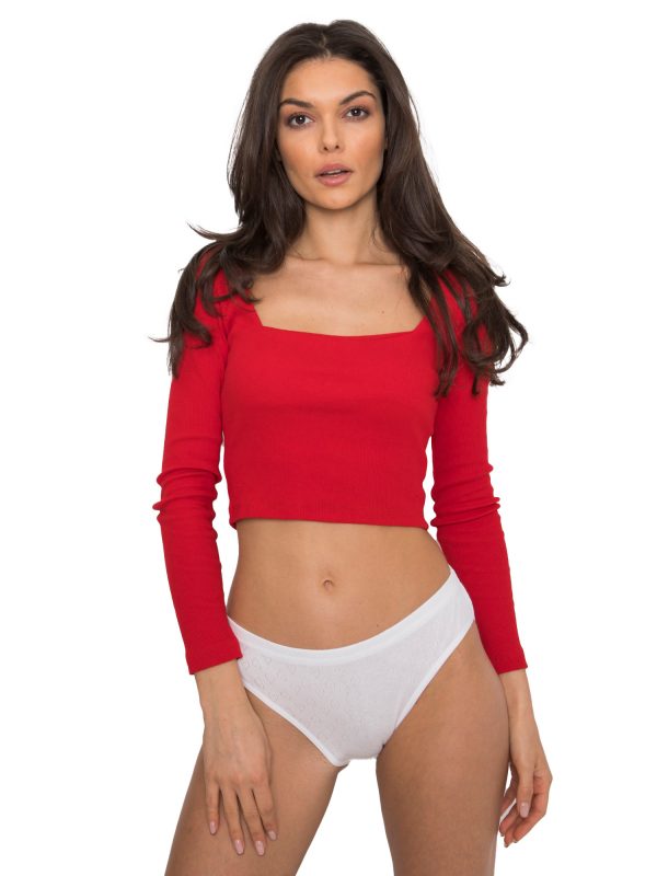 White Cotton Women's Briefs