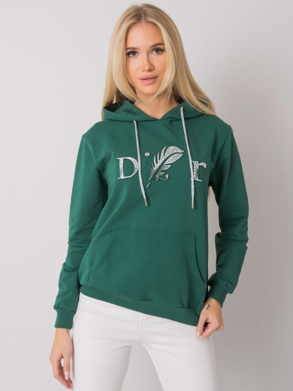 Dark Green Kangaroo Hoodie Sheridan