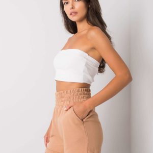 Brown Tandi Cotton Shorts