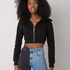 Ann RUE PARIS Black Short Sweatshirt