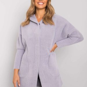 Carolyn's light grey alpaca coat