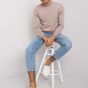 Beige melange sweater for men Daxton LIWALI