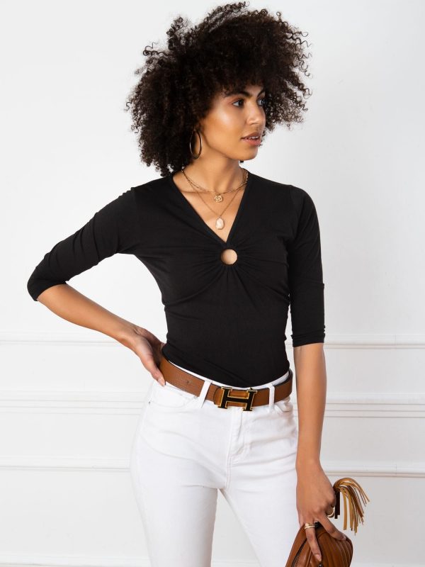 Black Penny Blouse