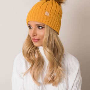 RUE PARIS mustard winter hat