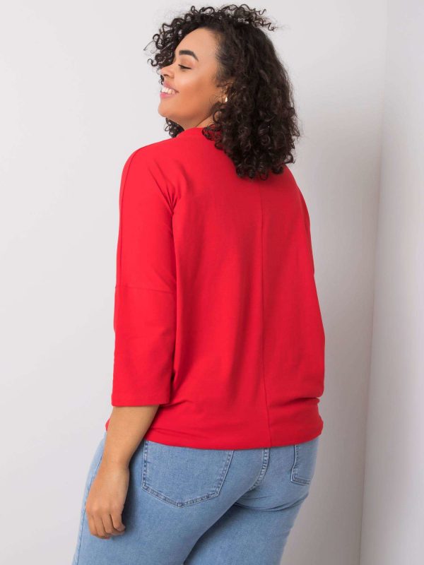 Red Aurea Cotton Blouse