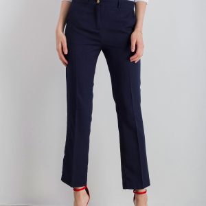 Navy Blue Elegant Trousers