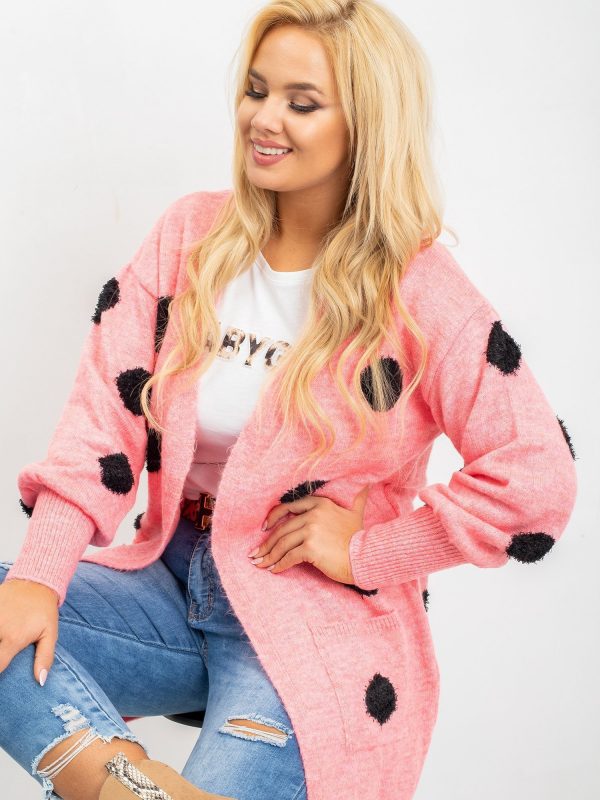 Nicki's pink plus size sweater