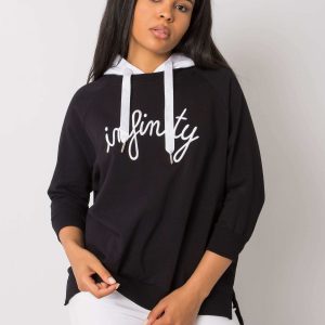 Patrina Black Plus Size Hoodie