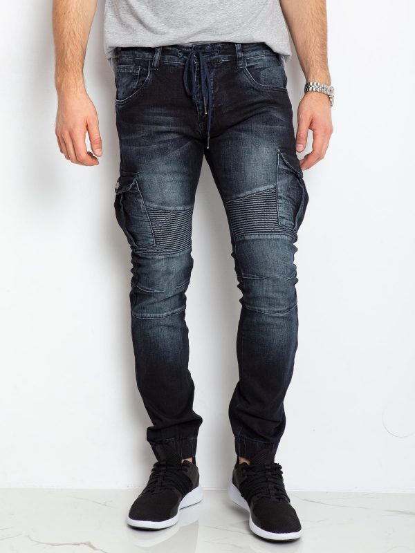 Navy blue Bronx jeans