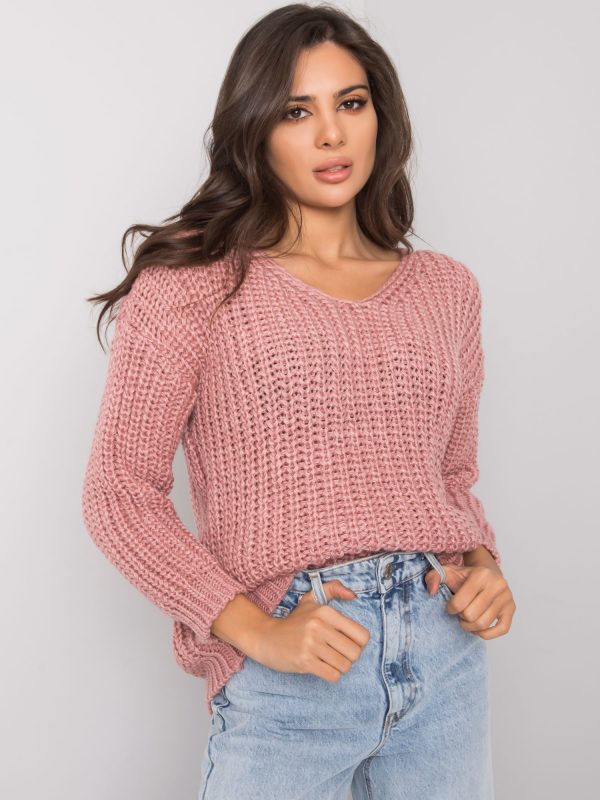 Dirty pink knitted sweater Worthington RUE PARIS