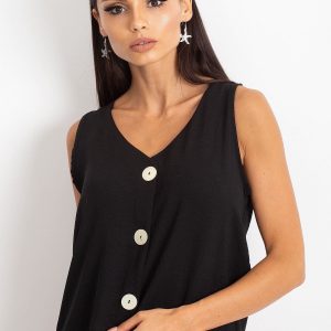 RUE PARIS Black Miracle top