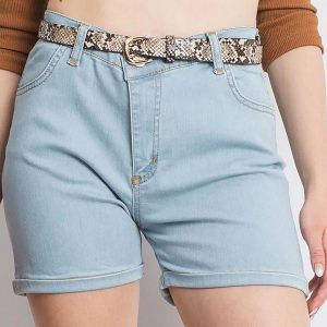 Light Blue Saying Shorts