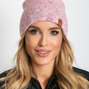 Pink hat with wool