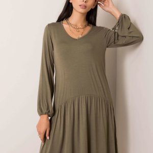 Khaki dress Luciana RUE PARIS