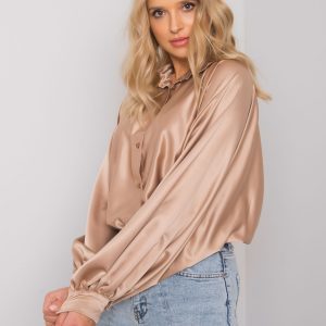 Beige shirt with wide sleeves Cristina