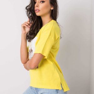 Yellow t-shirt with Valentina print