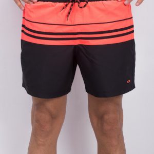 Black and Coral Men's Noise Shorts