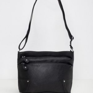 Black eco leather handbag