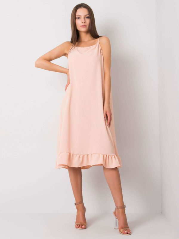 Simone peach strappy dress