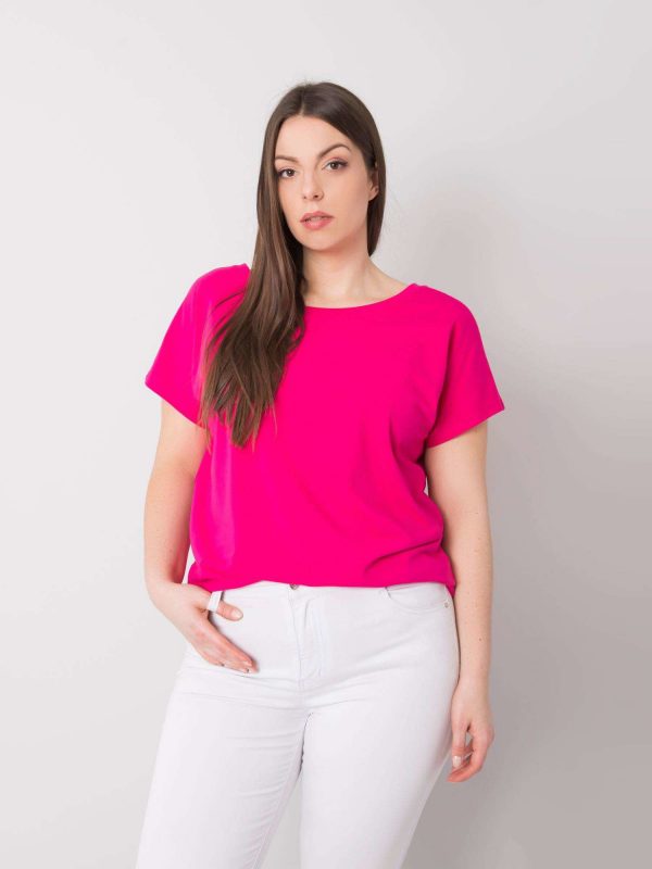 Fuchsia T-shirt plus size Beverly