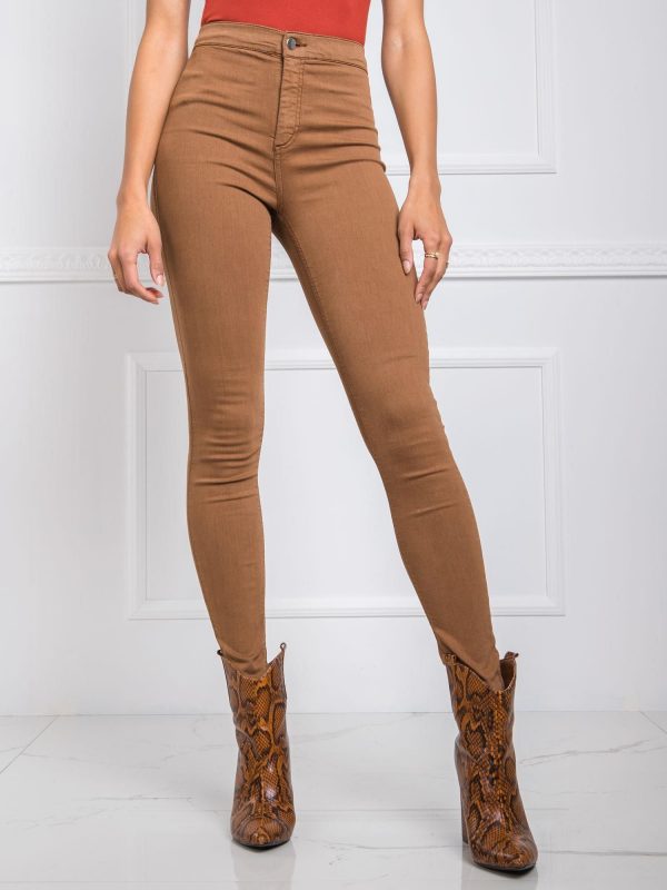 Clementine RUE PARIS light brown trousers