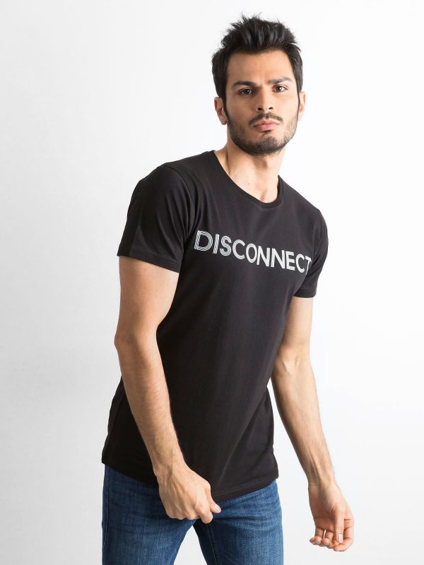 Men's T-shirt in cotton black