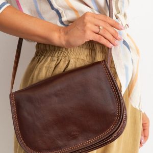 Brown Genuine Leather Handbag