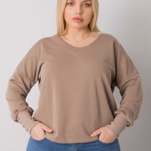 Dark beige sweatshirt Paquita