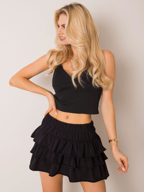 Manuella RUE PARIS black skirt