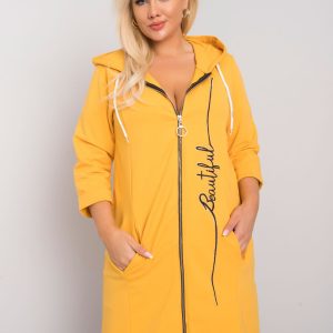 Yellow sweatshirt plus size Victoria