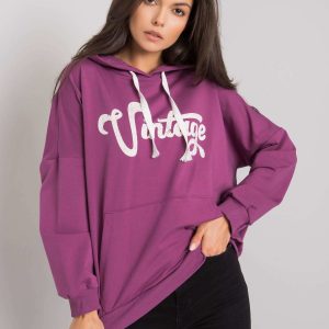 Purple Anahita kangaroo sweatshirt