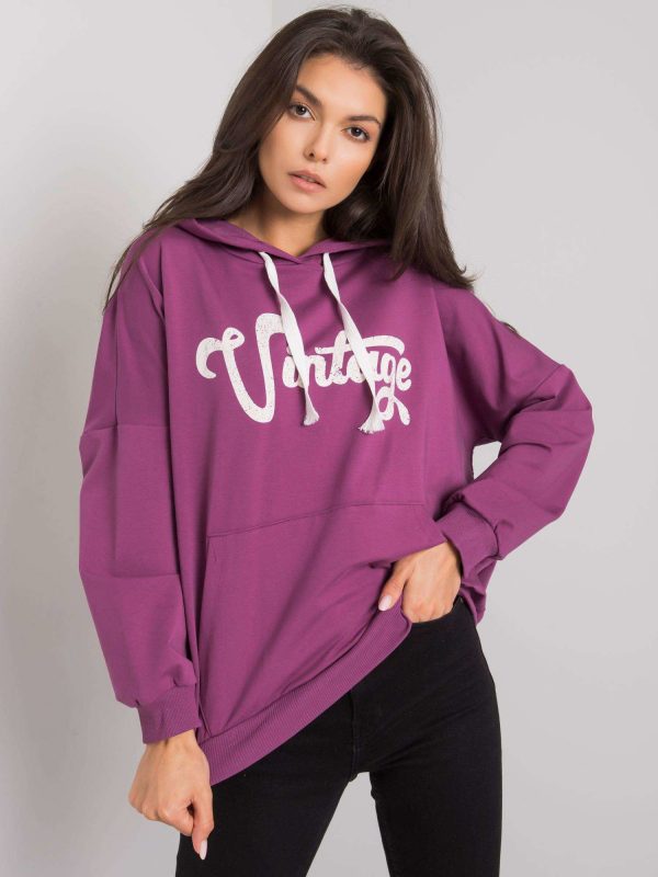 Purple Anahita kangaroo sweatshirt