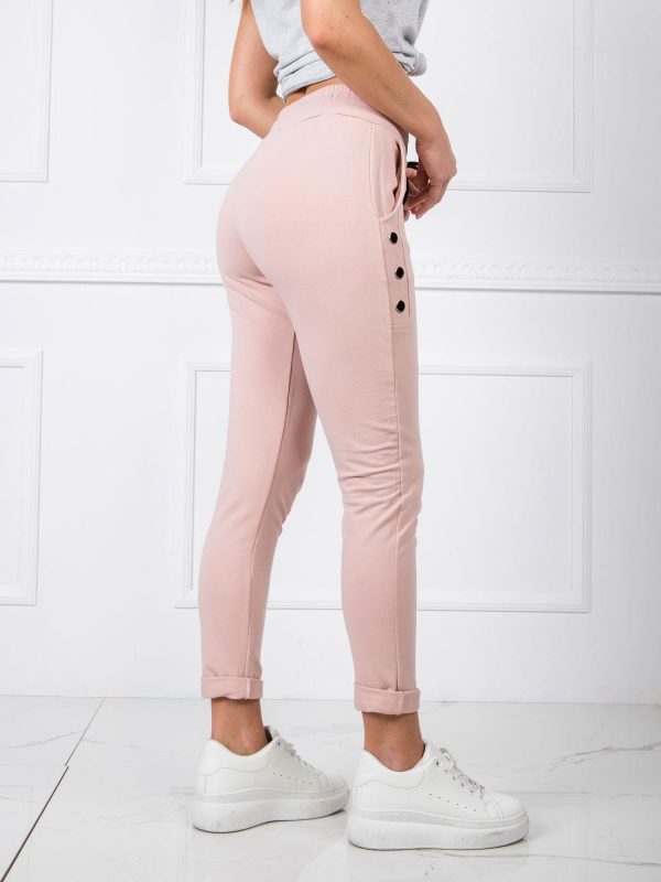 Sally's powdery pink pants