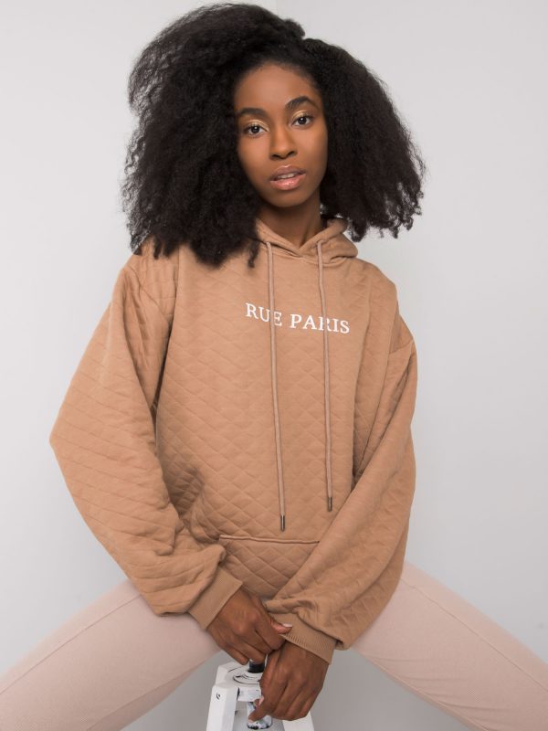 Camel quilting sweatshirt Hanna RUE PARIS